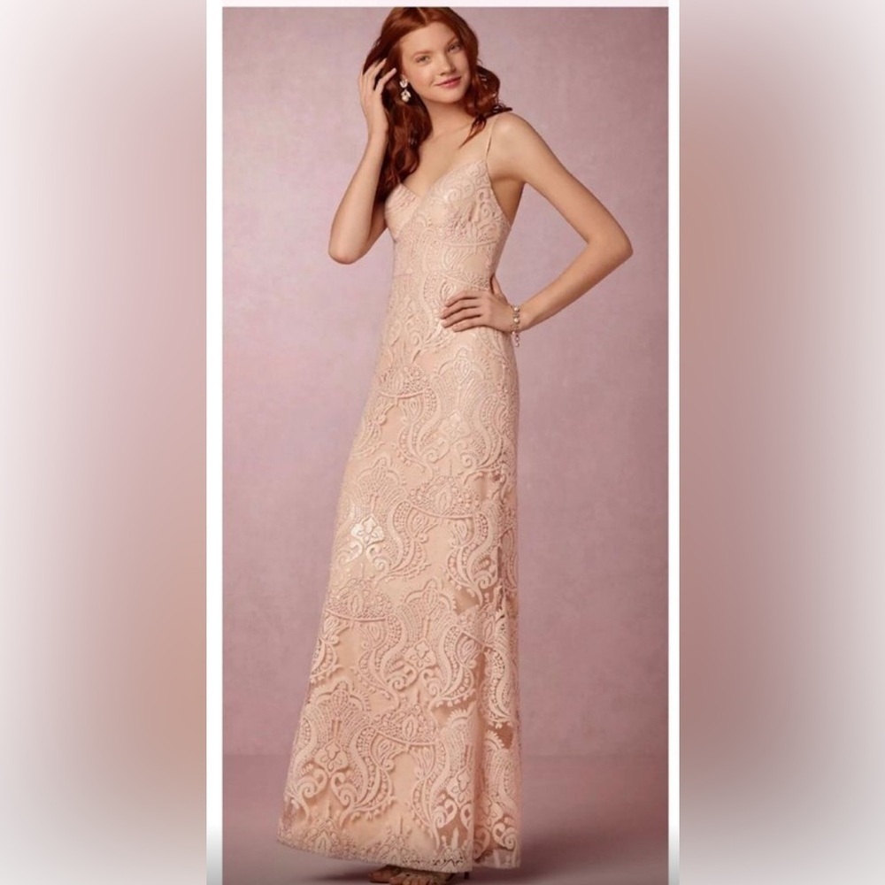 Jenny Yoo Audra Maxi Dress sequined